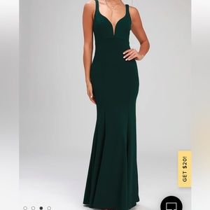 Lulu’s Green Formal Dress